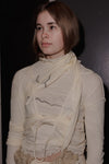 BASERANGE Tiger print cardigan turtleneck sweater TOTST-CG-AU23 UNDYED